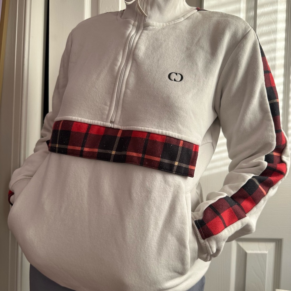 Flannel Accent 1/4 Zip